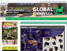 Tablet Screenshot of globalkralupy.cz